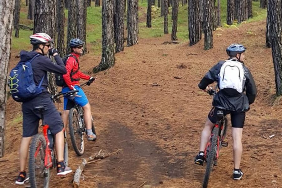 Giro completo intorno al vulcano Etna in MTB elettrica