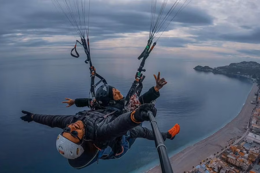 Paragliding Gallodoro/Letojanni 500 m