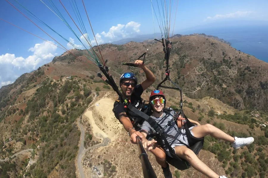 Paragliding Castelmola/Taormina 800 m